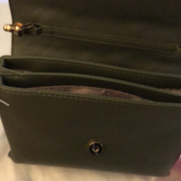 Betsey Johnson Quilted Star Crossbody Or Shoulder Bag Olive Green NWT - Picture 13 of 16